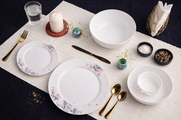 Blossom Whisper Porcelain Dinnerware Set