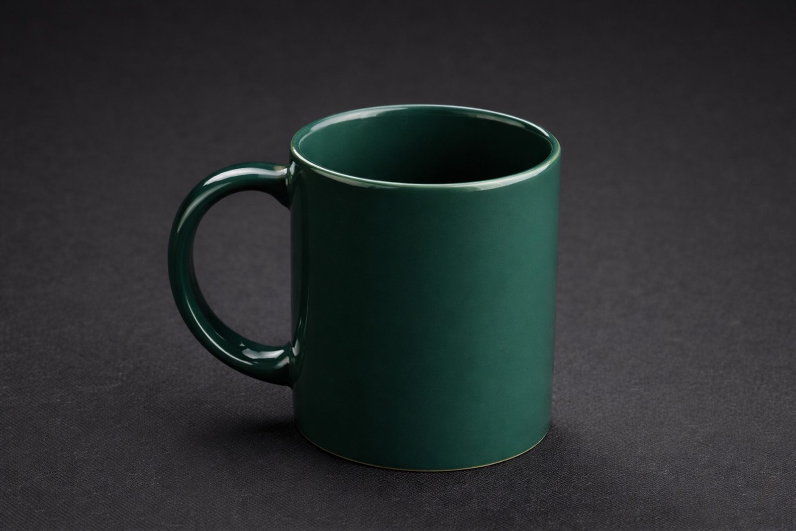 Green Cylindrical Mug