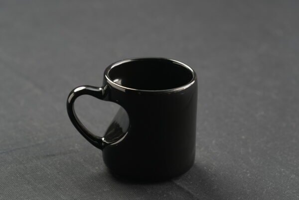 Heart Shape Classic Black Mug