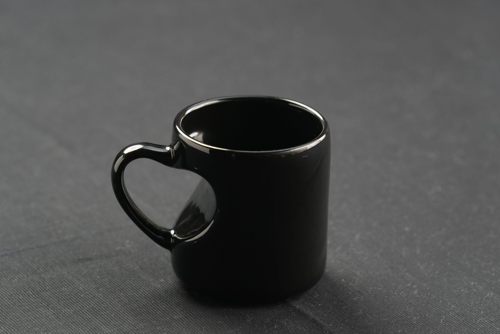 Heart Shape Classic Black Mug