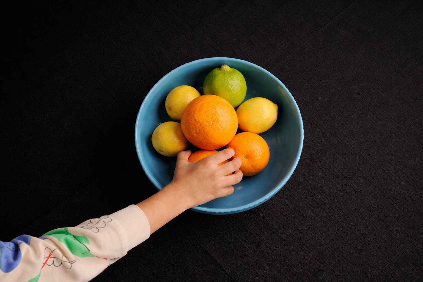 Modern Steel Blue Serving Bowl2
