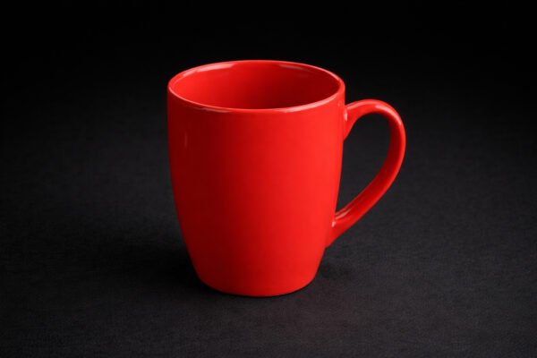 Oval Big Red Mug