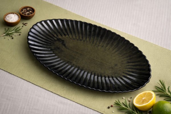 Oval Fluted Platter