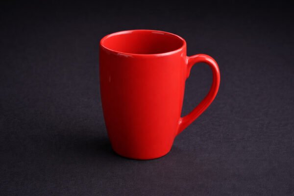 Oval Red Mug