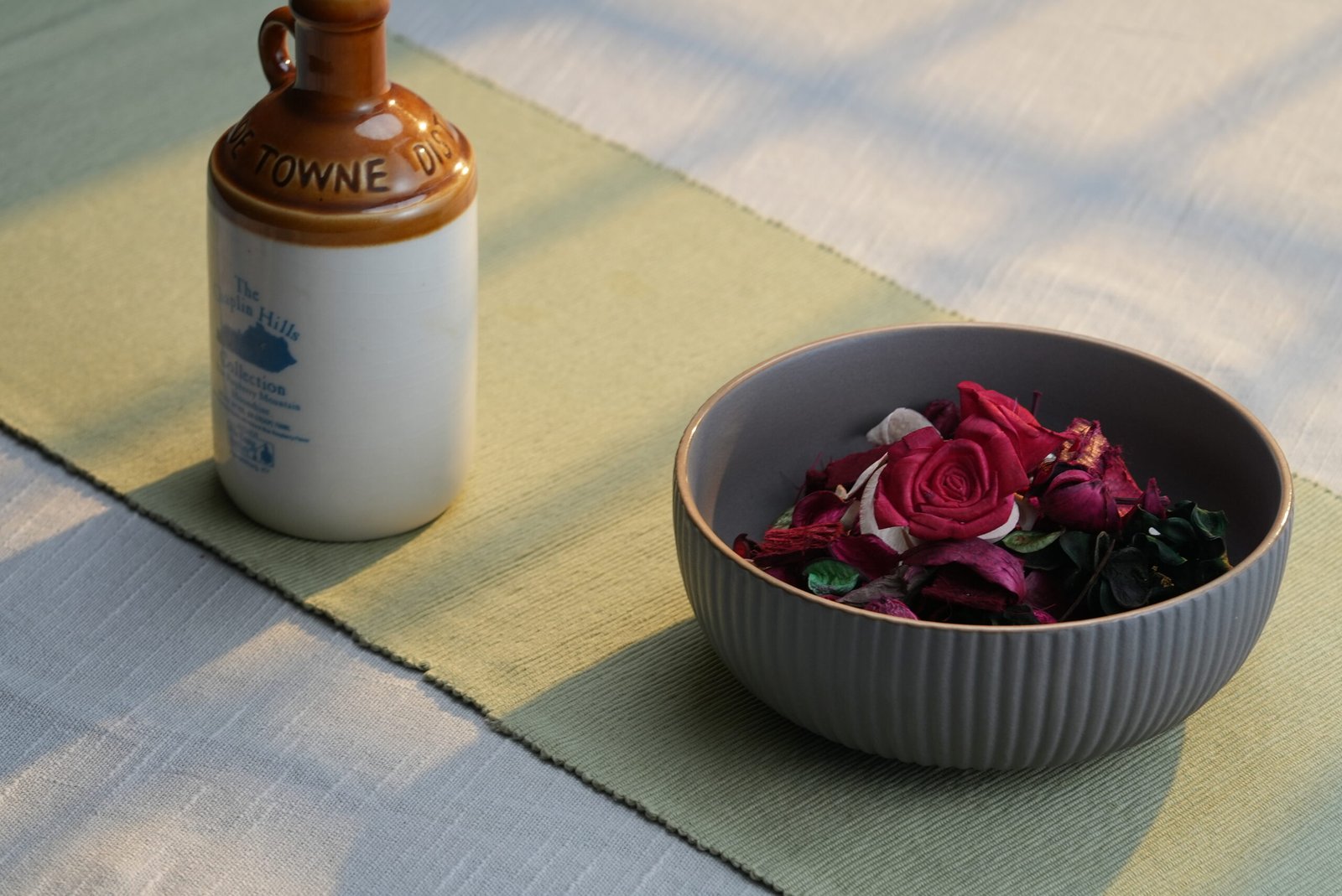 Ribbed Matte Taupe Stoneware Soup Bowl2