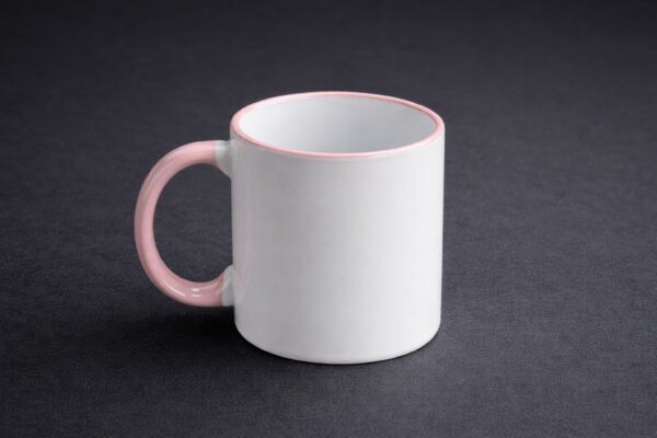 Rim & Handle Pink Color Mug