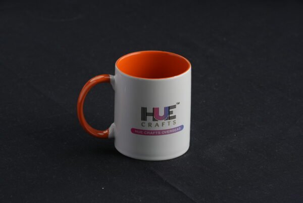Three Tone Orange Printed Mug