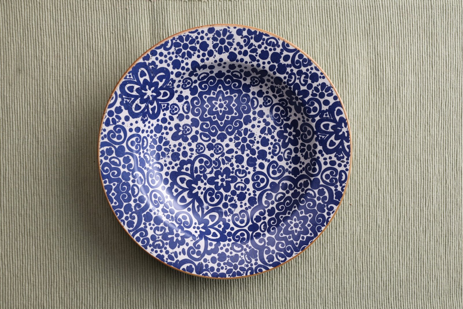 Traditional Indigo Floral Dinner Plate1
